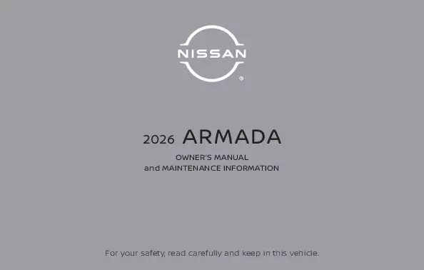 2026 Nissan Armada Owner's Manual